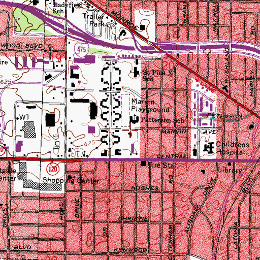 Topographic Map of Apostolic Christian Church, OH