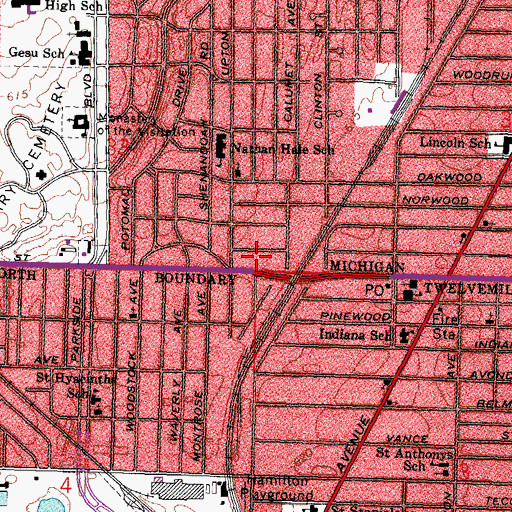 Topographic Map of Good News Chapel, OH