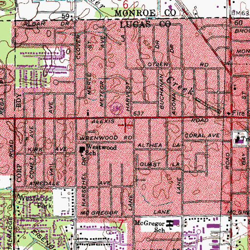 Topographic Map of Kingdom Hall of Jehovahs Witnesses, OH