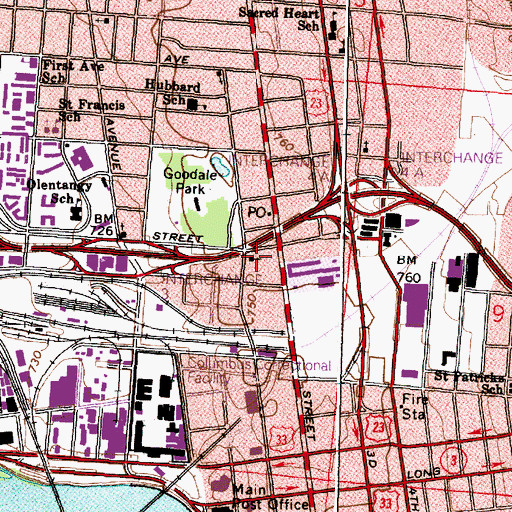 Topographic Map of Greek Orthodox Church of the Annunciation, OH