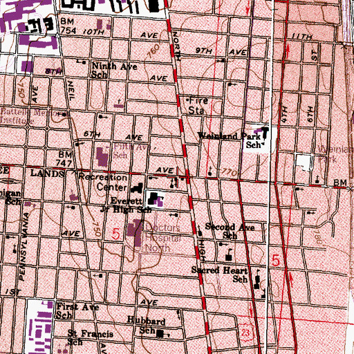 Topographic Map of New Life United Methodist Church, OH