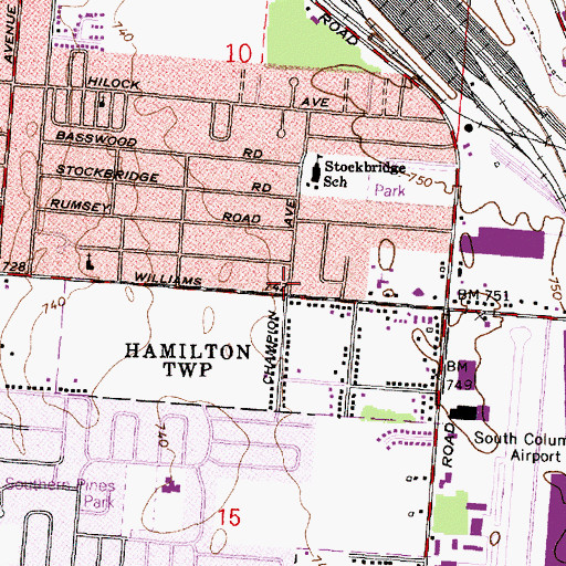 Topographic Map of Wesleyan Bible Holiness Church, OH