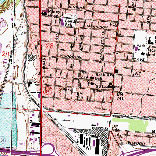 Topographic Map of Church of God of the Mountain Assembly, OH