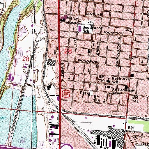 Topographic Map of Fellowship House of Prayer, OH