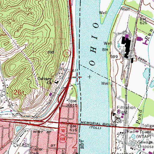 Topographic Map of Congress Creek, OH
