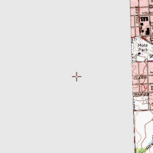 Topographic Map of Calvary Baptist Church, OH