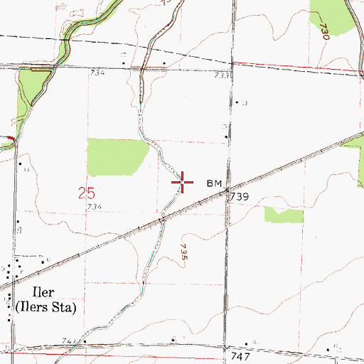 Topographic Map of Sherger Ditch, OH