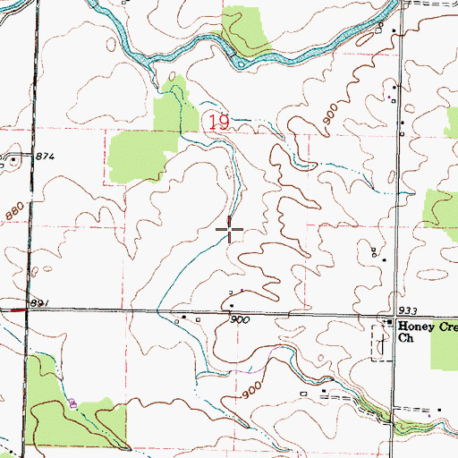 Topographic Map of Slee Ditch, OH
