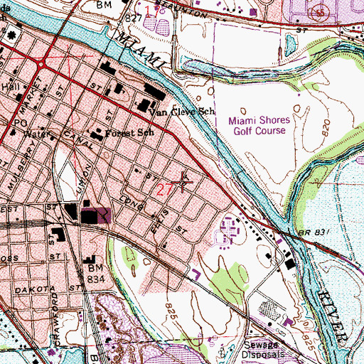 Topographic Map of Bible Missionary Church, OH