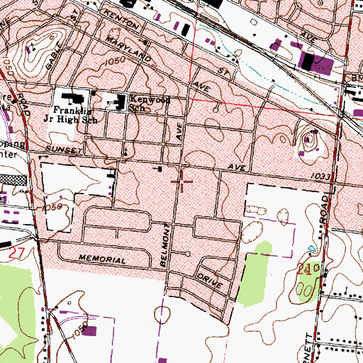 Topographic Map of Trinity Lutheran Church, OH