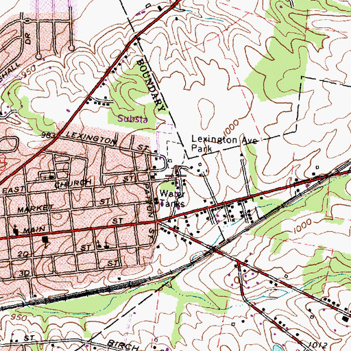 Topographic Map of The House of Deliverance Church, OH