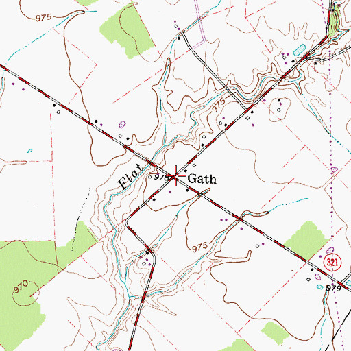Topographic Map of Gath, OH