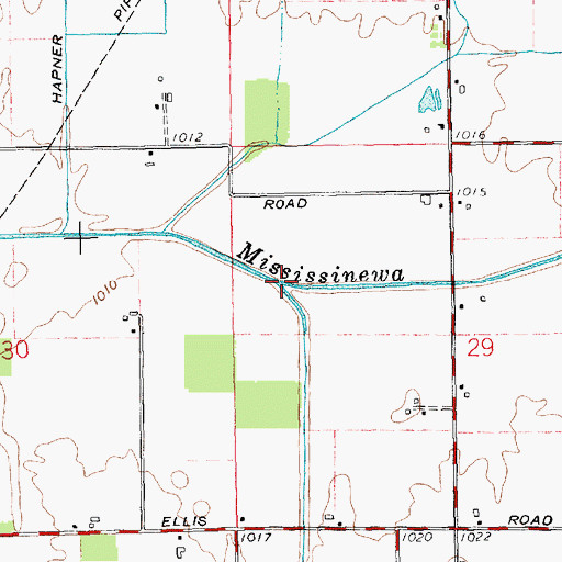 Topographic Map of Gray Branch, OH
