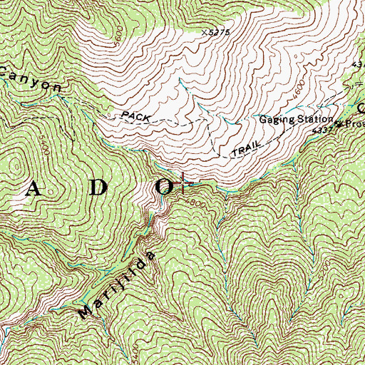 Topographic Map of S Canyon, AZ