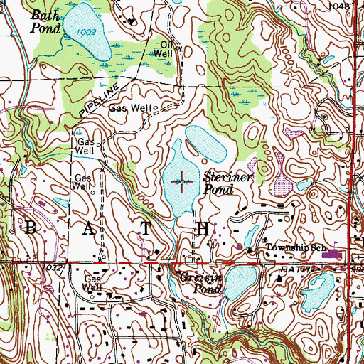 Topographic Map of Lily Hill Lake, OH
