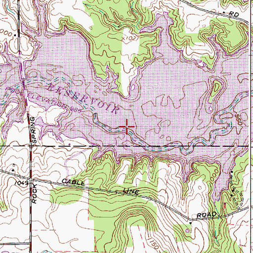 Topographic Map of Michael J Kirwan Reservoir, OH