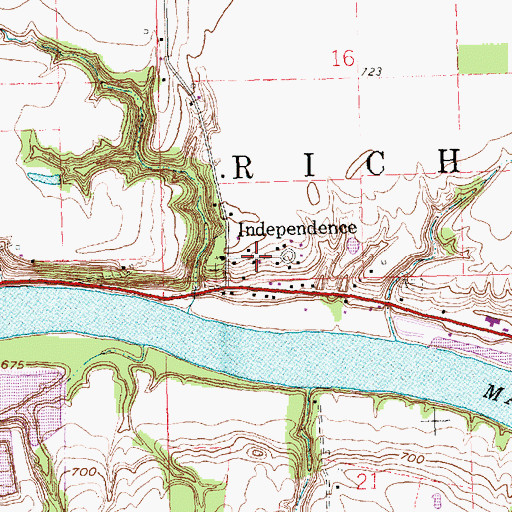 Topographic Map of Independence, OH