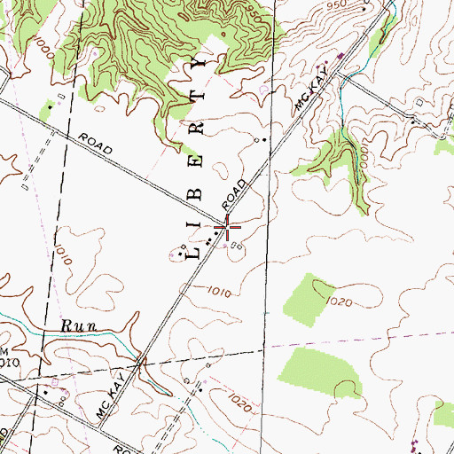 Topographic Map of McKays, OH