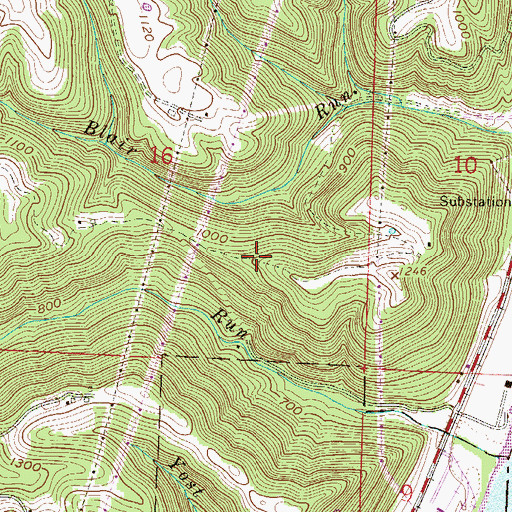 Topographic Map of Sunfish Creek State Forest, OH