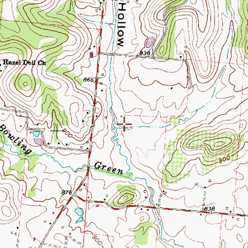 Topographic Map of London Hollow, OH