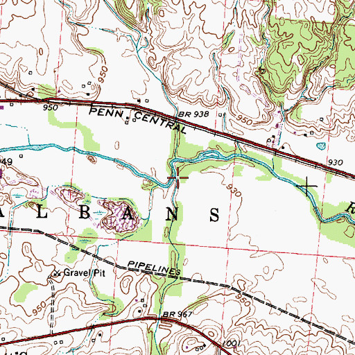 Topographic Map of Moots Run, OH