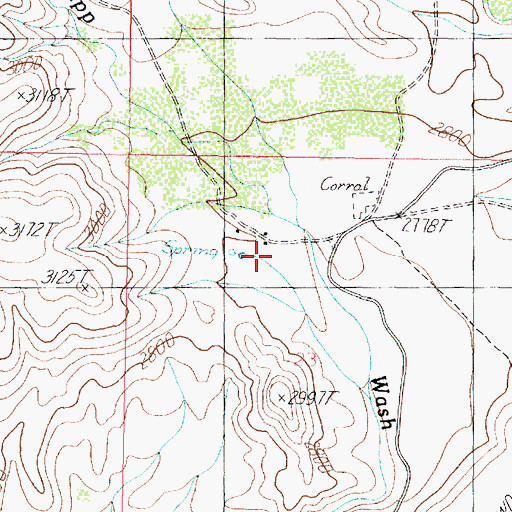 Topographic Map of S H Ranch, AZ
