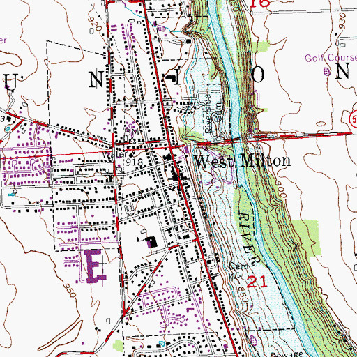 Topographic Map of West Milton, OH