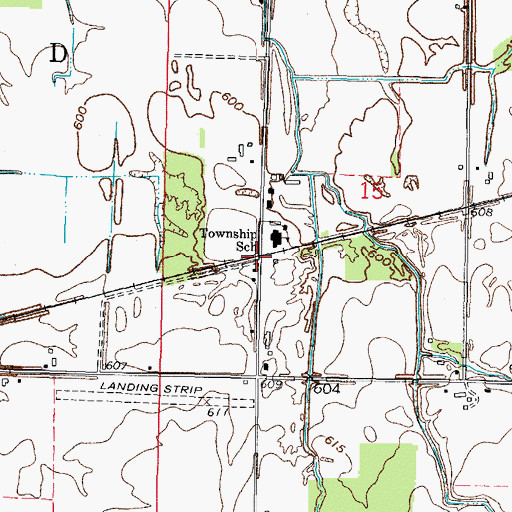 Topographic Map of Whitmore, OH
