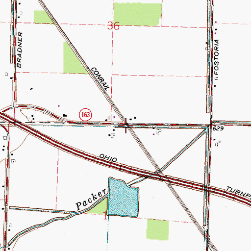 Topographic Map of Webb (historical), OH