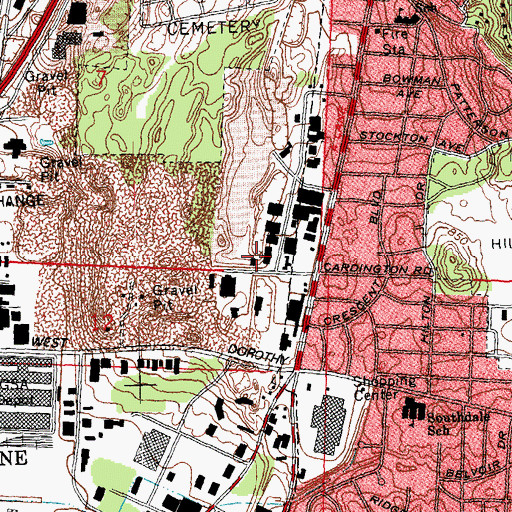 Topographic Map of Snyder Industrial Park, OH