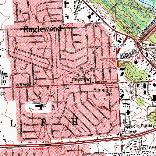 Topographic Map of Oberer Field, OH