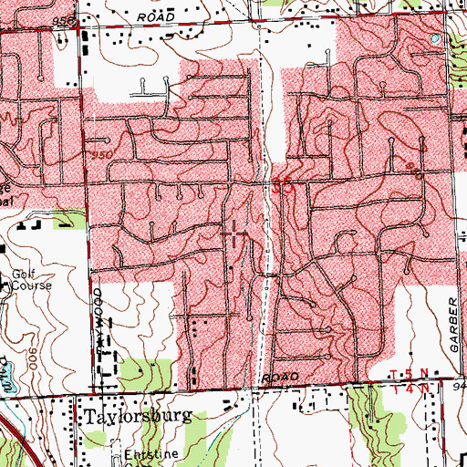 Topographic Map of Northview Estate Park, OH