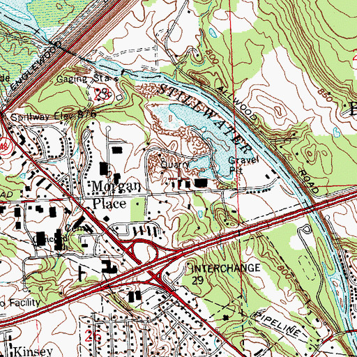 Topographic Map of Englewood Industrial Park, OH