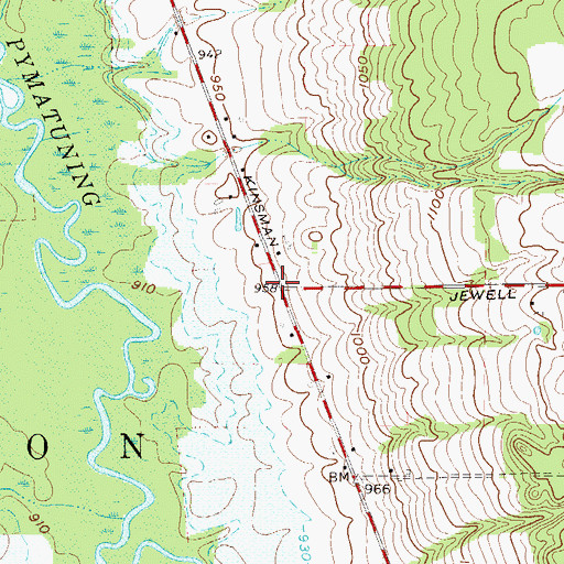Topographic Map of Superior (historical), OH