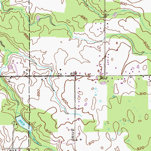 Topographic Map of Wassie (historical), OH
