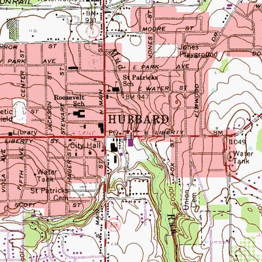 Topographic Map of Redeemer Christian Center, OH