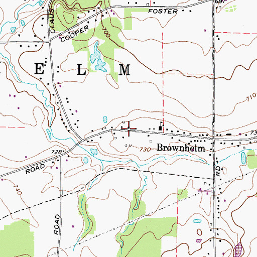 Topographic Map of Brownhelm Congregational United Church of Christ, OH