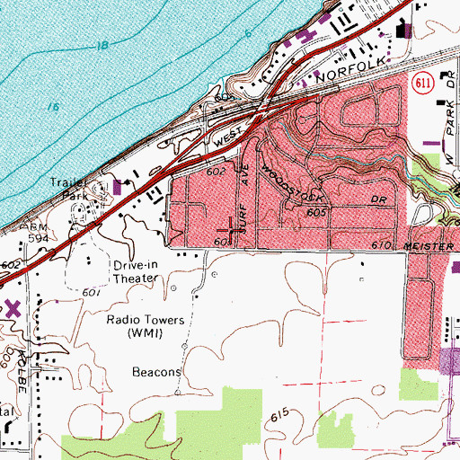 Topographic Map of New Morning Star Primitive Baptist Church, OH