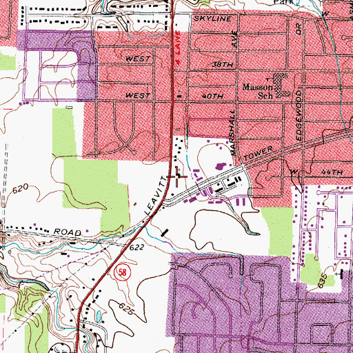 Topographic Map of Lord of Life Lutheran Church, OH