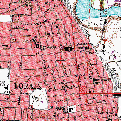 Topographic Map of Christian Pentecostal Church, OH