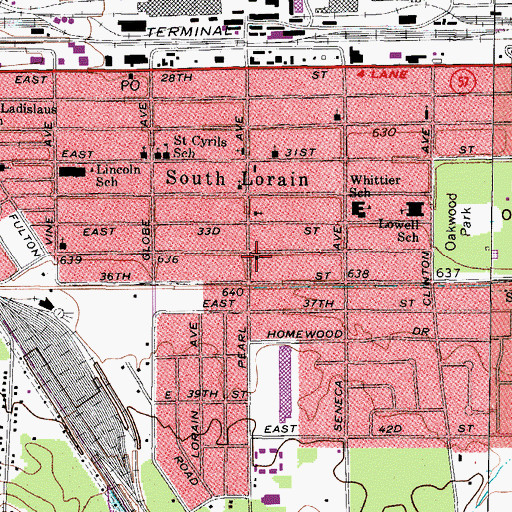 Topographic Map of Sonshine Baptist Church, OH