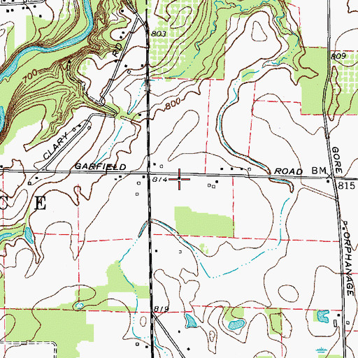 Topographic Map of Henrietta United Church of Christ, OH