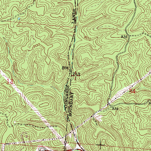 Topographic Map of Eagle Furnace (historical), OH