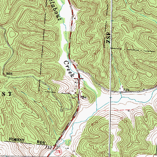 Topographic Map of Ural (historical), OH