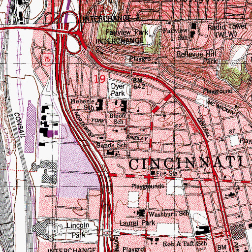 Topographic Map of Maranatha Seventh Day Adventist Church, OH