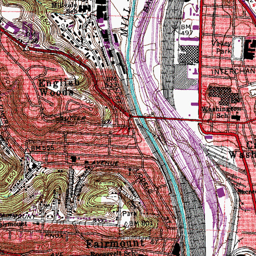 Topographic Map of Galilee Baptist Church, OH