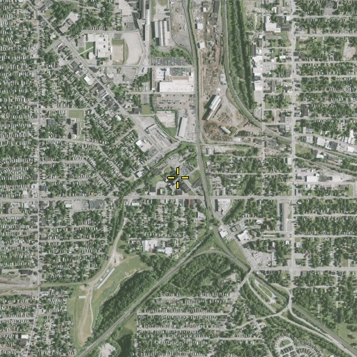 Aerial/Satellite Image of Holy Name Catholic Church, OH