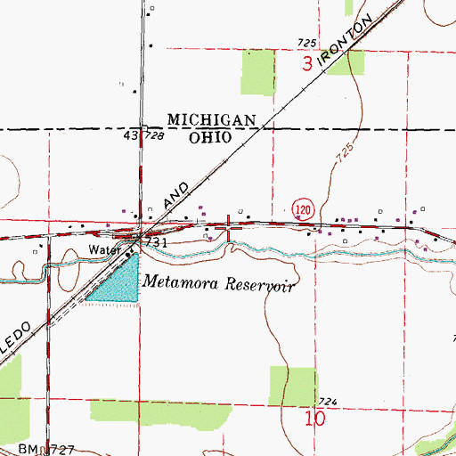 Topographic Map of Champion, OH