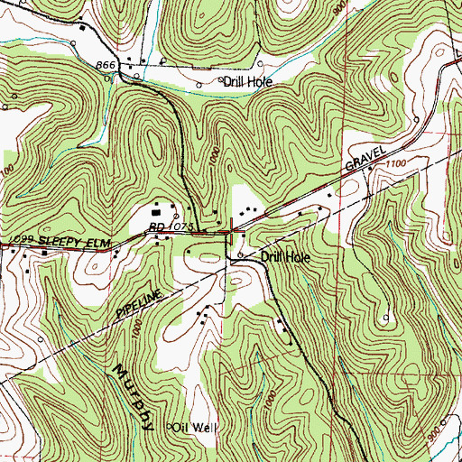 Topographic Map of Hartwood, OH