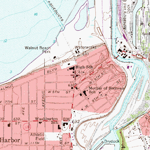 Topographic Map of Second Congregational United Church of Christ, OH
